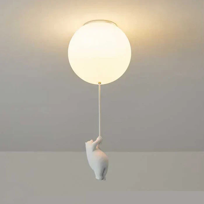 CloudBear Deckenleuchte fürs Kinderzimmer mit Bär, Ballon und integrierter LED