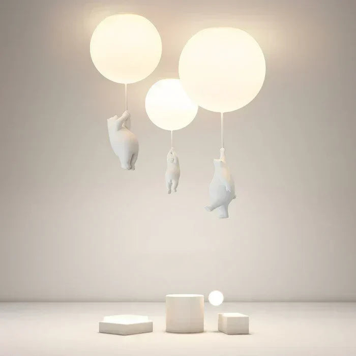 CloudBear Deckenleuchte fürs Kinderzimmer mit Bär, Ballon und integrierter LED