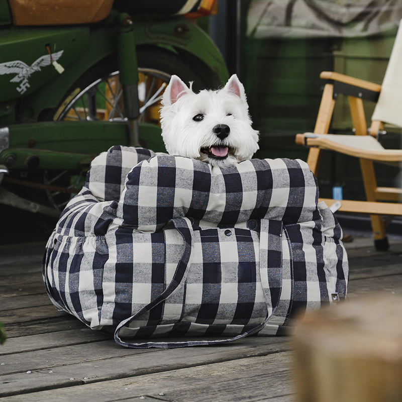 ComfyRide-Hundeautositz, weiches Reisebett und Transporttasche für Haustiere