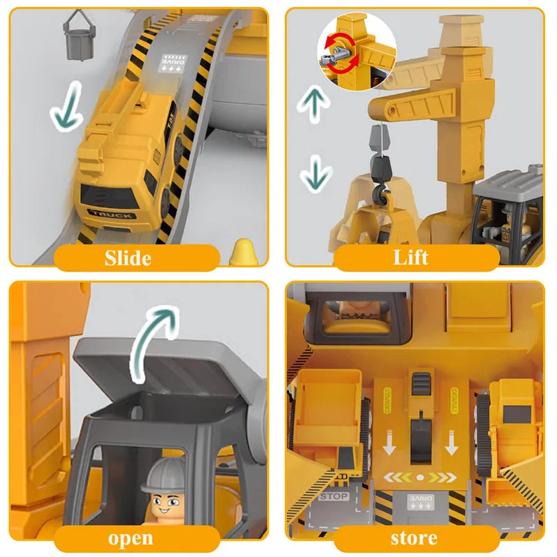 Constructo Bau- und Spiel-Fahrzeugset – Lernspielzeug zum Bauen für Kinder