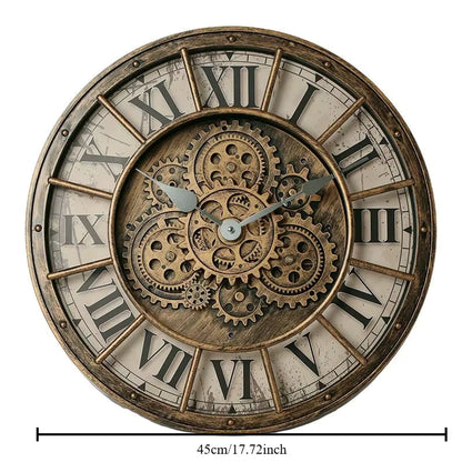 CopperTime antike Wanduhr im industriellen Kupferstil für Zuhause und Büro