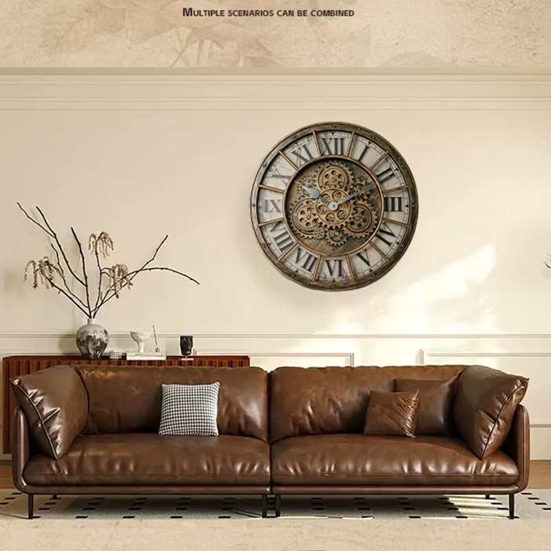 CopperTime antike Wanduhr im industriellen Kupferstil für Zuhause und Büro