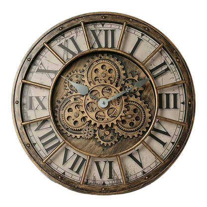 CopperTime antike Wanduhr im industriellen Kupferstil für Zuhause und Büro