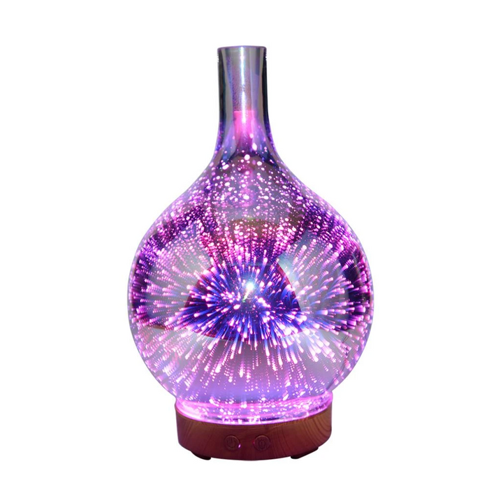 CosmicBreeze Diffusore per aromaterapia con luce LED, nebulizzazione profumata e umidificatore