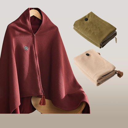 CozyHeat coperta elettrica portatile in morbido pile, ricaricabile via USB