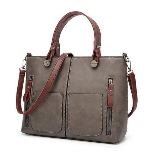Dapowa – Borsa a spalla vintage in ecopelle PU da donna con tracolla regolabile da portare a tracolla