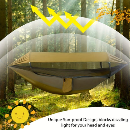 Doppel-Campinghängematte mit Moskitonetz für Outdoor-Aktivitäten und Reisen