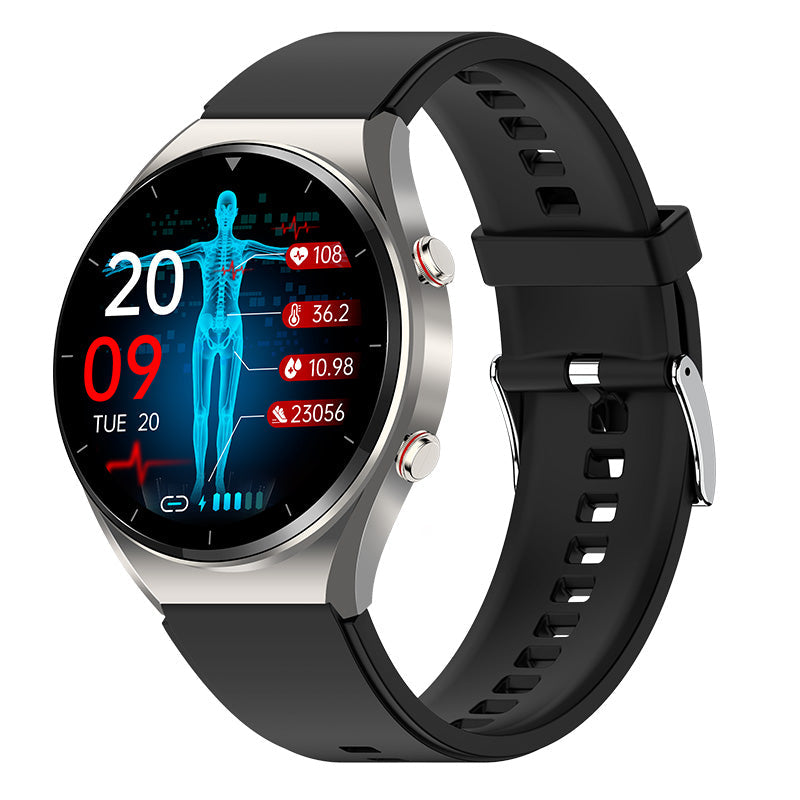 HealthGuard Pro Smartwatch mit Fitnessmessung, Schrittzähler und Schlaftracking