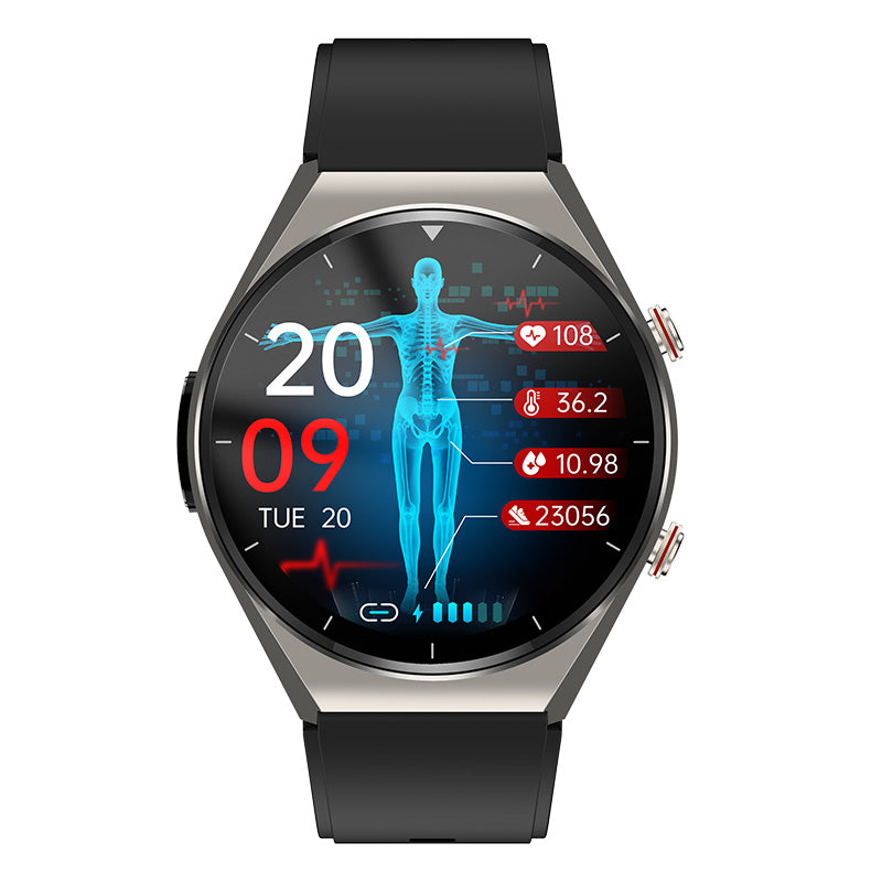 HealthGuard Pro Smartwatch mit Fitnessmessung, Schrittzähler und Schlaftracking
