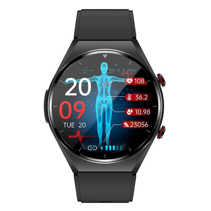 HealthGuard Pro Smartwatch mit Fitnessmessung, Schrittzähler und Schlaftracking