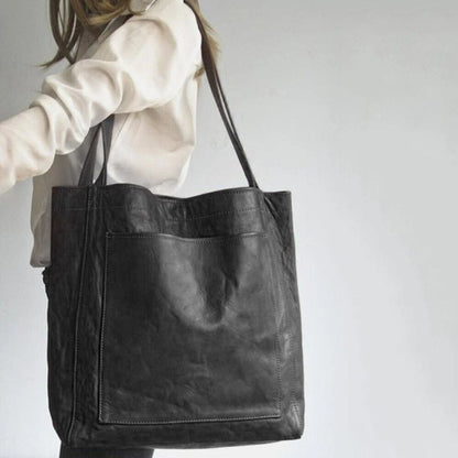 Elegante borsa a mano in pelle da donna con tracolla regolabile