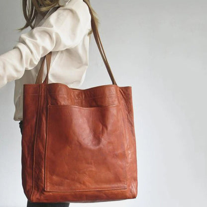 Elegante borsa a mano in pelle da donna con tracolla regolabile