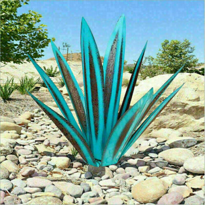 Scultura da giardino in metallo Eternal Agave per decorazioni da interno ed esterno