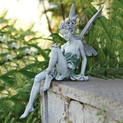 FairyGlo tuinkabouter met fee, tuindecoratie en weerbestendige buitendecoratie