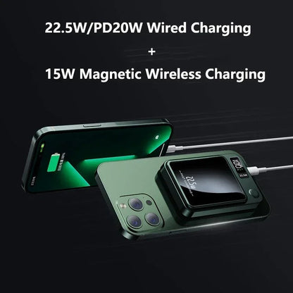 FasterCharge Pro Magnetische kabellose Powerbank mit 22,5 W Schnellladen und MagSafe-Ladegerät