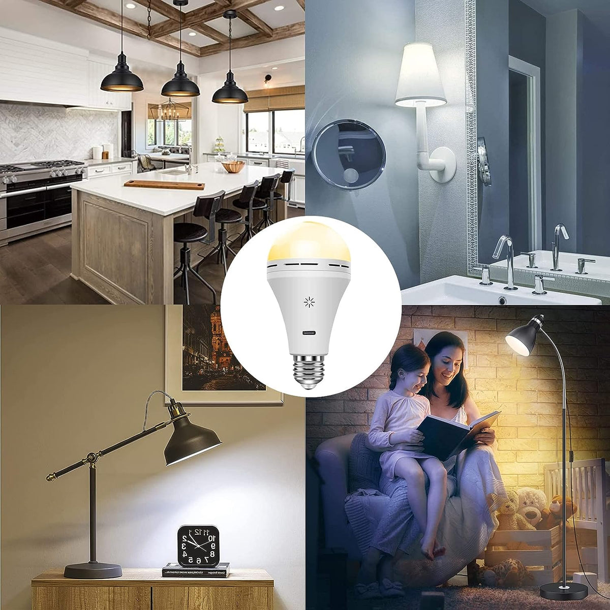 Lampada LED da tavolo FlexiLight ricaricabile, dimmerabile e senza fili
