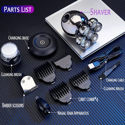 Rasoio elettrico FlexiShave Pro 7D per una rasatura liscia e confortevole