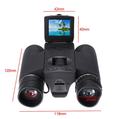 Binocolo FocusSnap con fotocamera - zoom 10x per osservazione e ripresa all'aperto