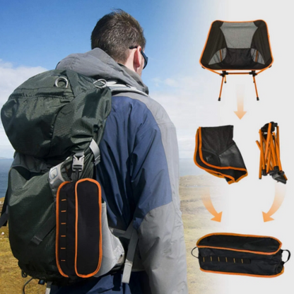 Sedia da campeggio pieghevole – leggera, portatile e resistente