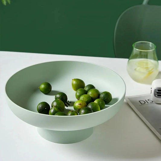 Ciotola per frutta retrò Fruitful Elegance con design a foglie – Effetto ceramica