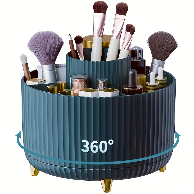 Organizer GlamSpin girevole a 360° per trucco e scrivania con 5 scomparti