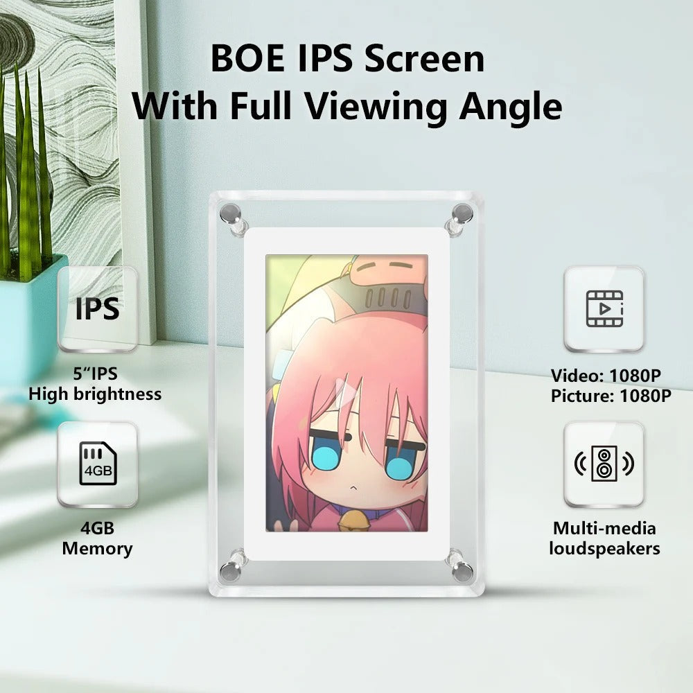 GlowFrame Digitaler HD-Multimedia-Bilderrahmen