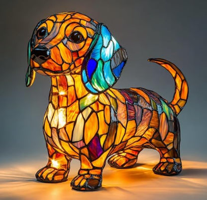 Lampada per cani GlowPaw in acrilico con luce LED calda e USB