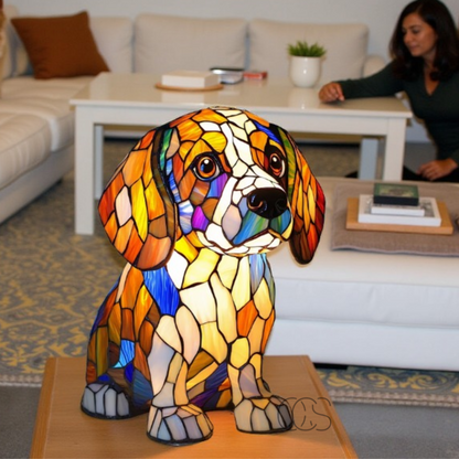 Lampada per cani GlowPaw in acrilico con luce LED calda e USB