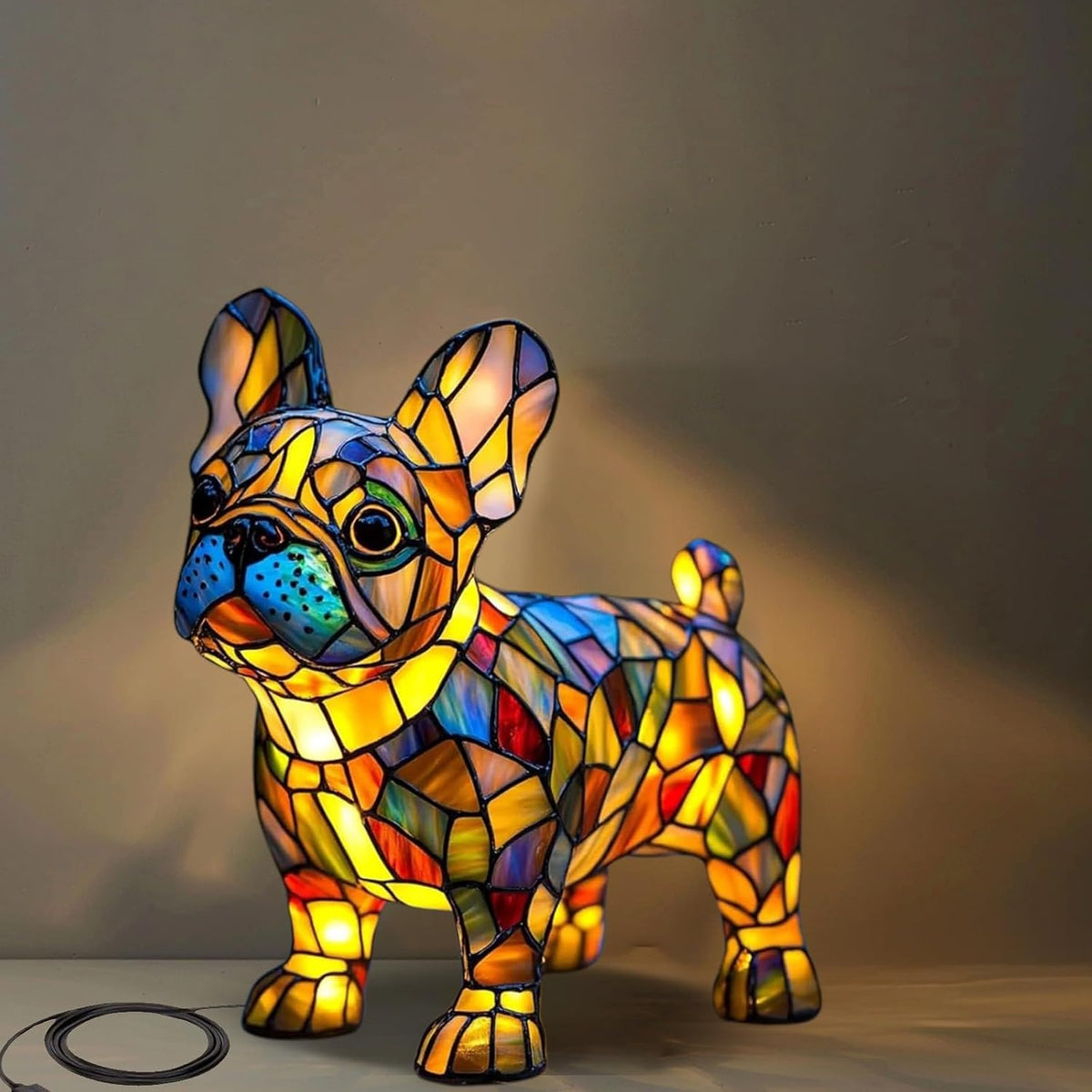 Lampada per cani GlowPaw in acrilico con luce LED calda e USB