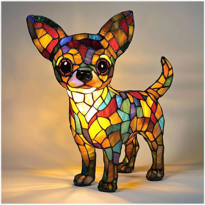 Lampada per cani GlowPaw in acrilico con luce LED calda e USB