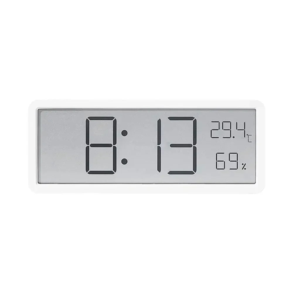 GlowTime Digitale LED-Wanduhr mit Temperatur- und Luftfeuchtigkeitsanzeige