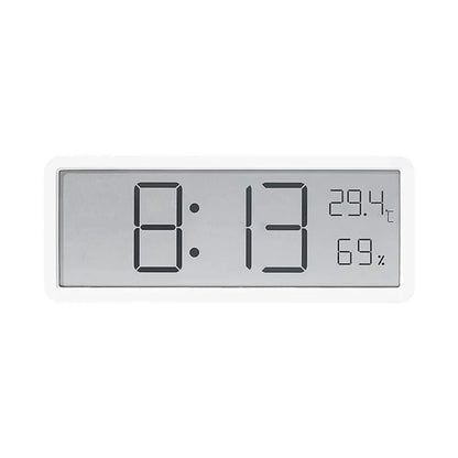GlowTime Digitale LED-Wanduhr mit Temperatur- und Luftfeuchtigkeitsanzeige