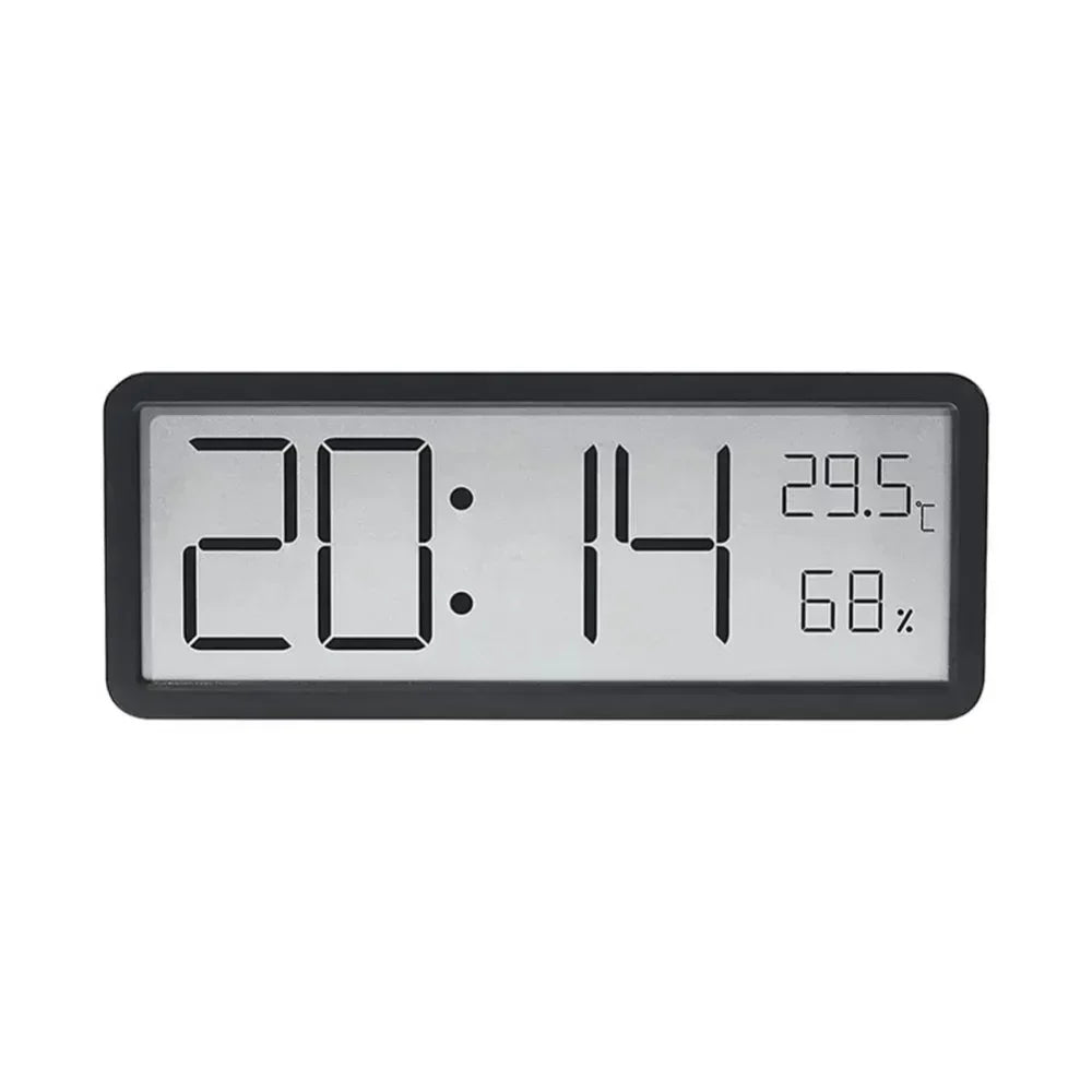 GlowTime Digitale LED-Wanduhr mit Temperatur- und Luftfeuchtigkeitsanzeige