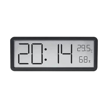 GlowTime Digitale LED-Wanduhr mit Temperatur- und Luftfeuchtigkeitsanzeige