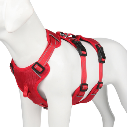 GripGuard Reflektierendes Hundegeschirr mit Anti-Zug-Funktion und verstellbarem, sicherem Sitz