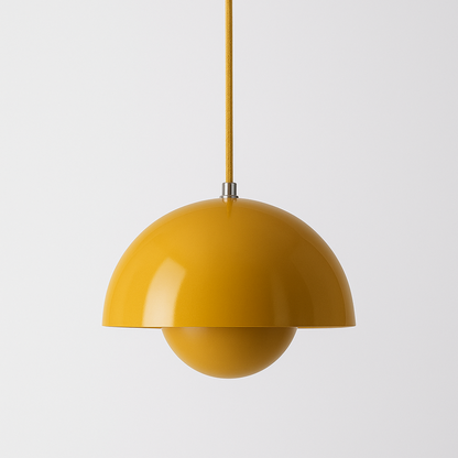 Lampadario semicircolare colorato dal moderno design scandinavo