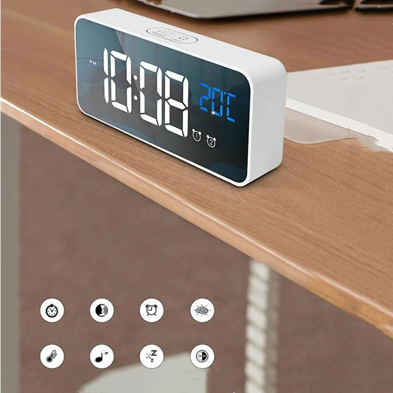 Harmonix intelligenter LED-Wecker mit Musik, Temperatur und Luftfeuchtigkeit