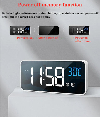 Harmonix intelligenter LED-Wecker mit Musik, Temperatur und Luftfeuchtigkeit