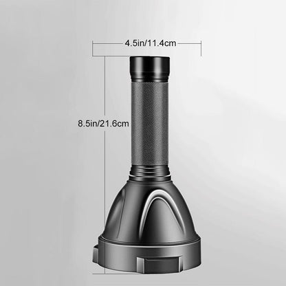 Leistungsstarke wiederaufladbare LED-Taschenlampe mit wasserdichtem Design