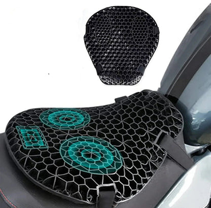 HoneyRide Motorradsitzkissen mit 3D-Waben-Stoßdämpfung