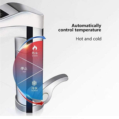 Rubinetto elettrico per acqua calda istantanea con display LED della temperatura