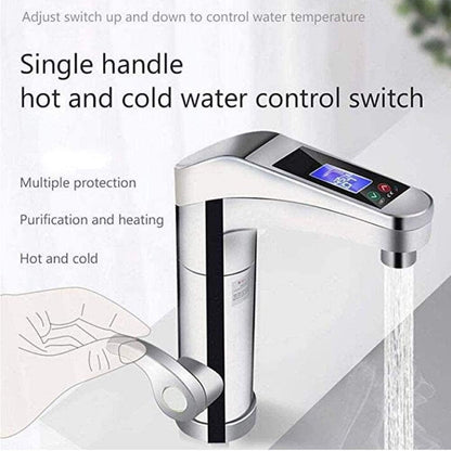Rubinetto elettrico per acqua calda istantanea con display LED della temperatura