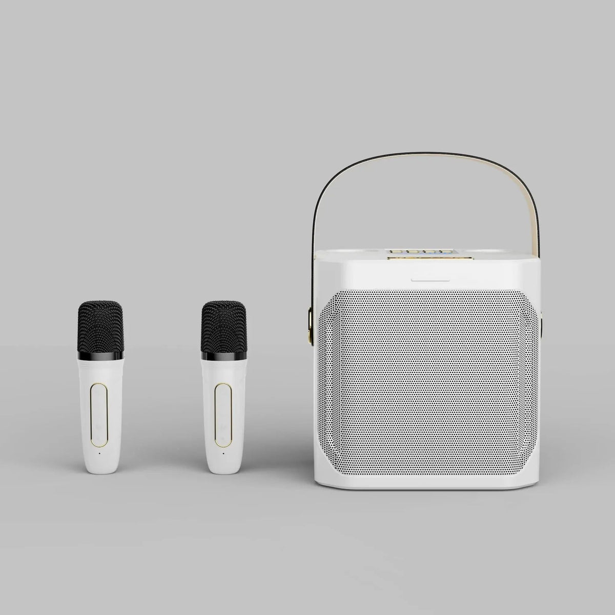 Altoparlante Bluetooth per karaoke con audio a 360° e due microfoni