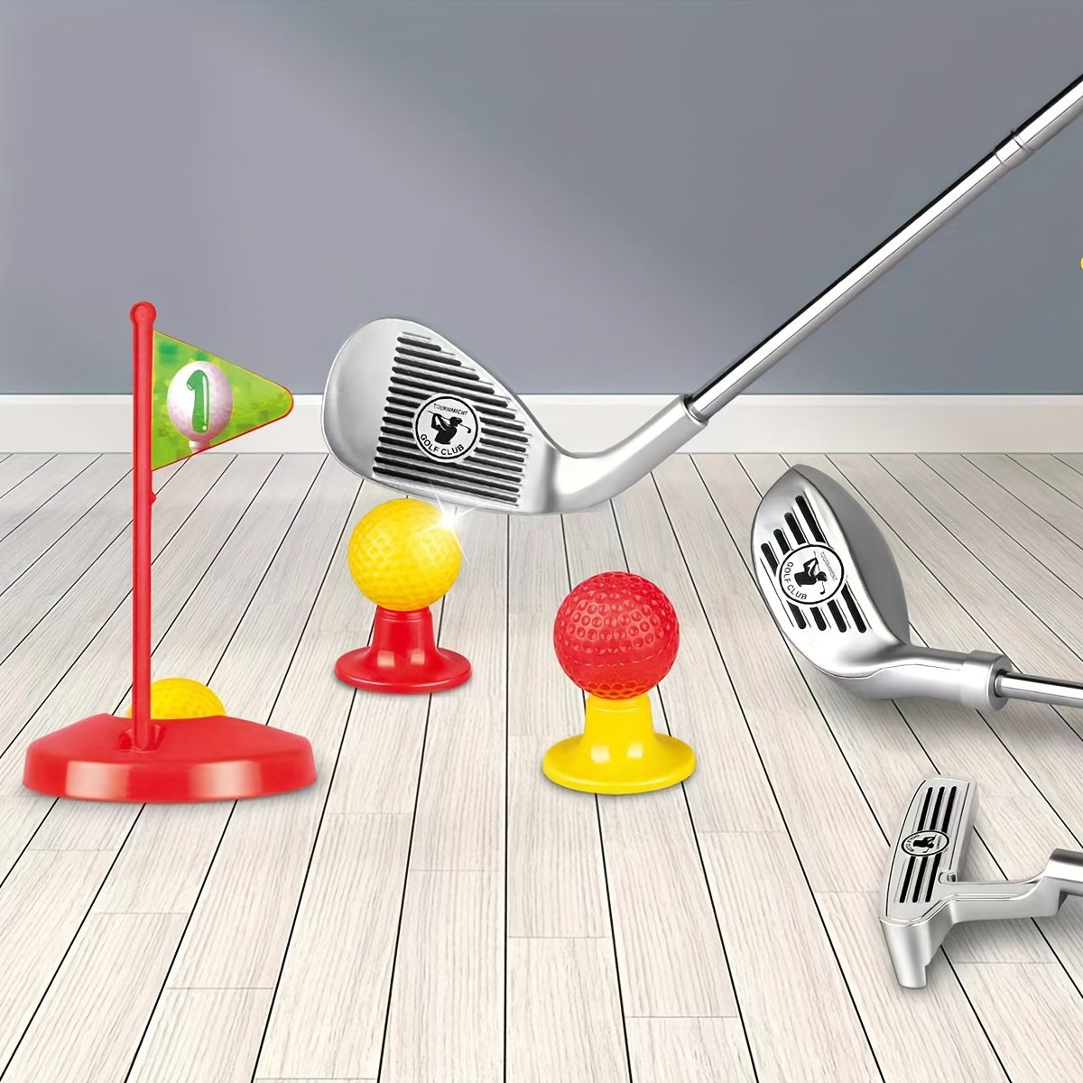 Verstelbaar golfspel voor kinderen, binnen- en buitenspeelgoed, 3-8 jaar