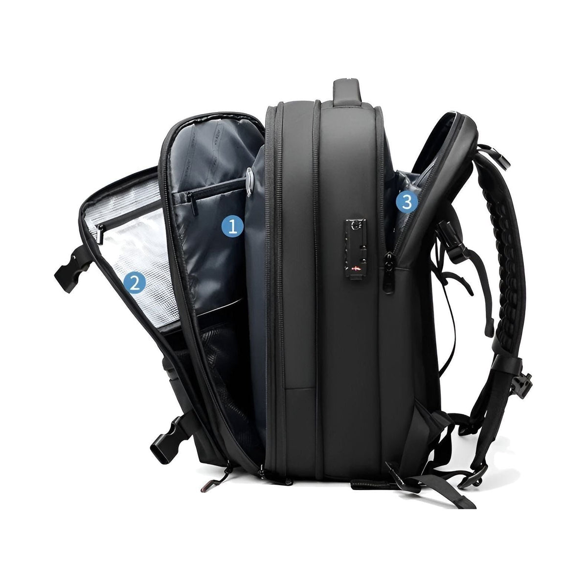 Zaino da viaggio a compressione sottovuoto Lara JetPack, capiente