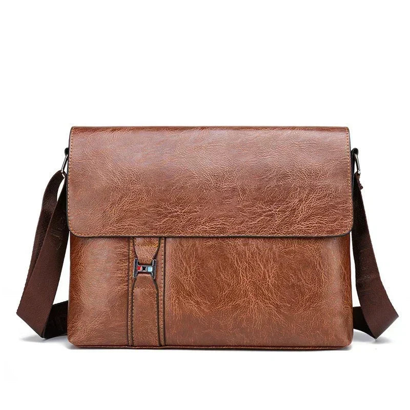 Lars große Schultertasche aus Leder für Laptop und Arbeit