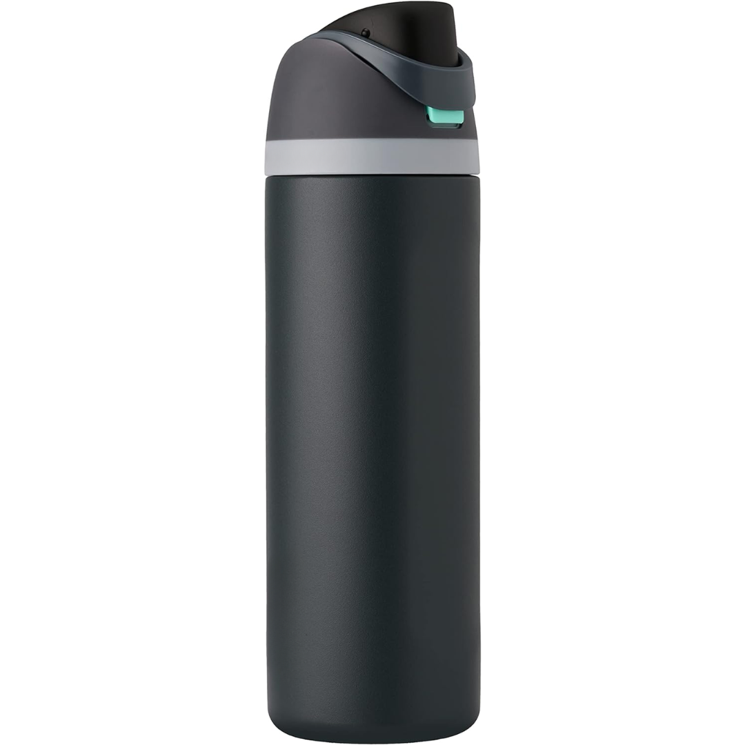 Auslaufsichere isolierte Edelstahl-Trinkflasche mit Strohhalm