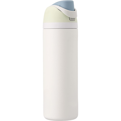 Auslaufsichere isolierte Edelstahl-Trinkflasche mit Strohhalm