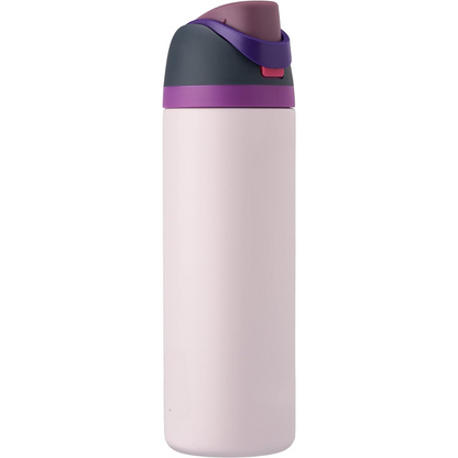Auslaufsichere isolierte Edelstahl-Trinkflasche mit Strohhalm