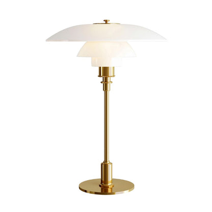 Lena nordische LED-Glas-Tischlampe im skandinavischen Design